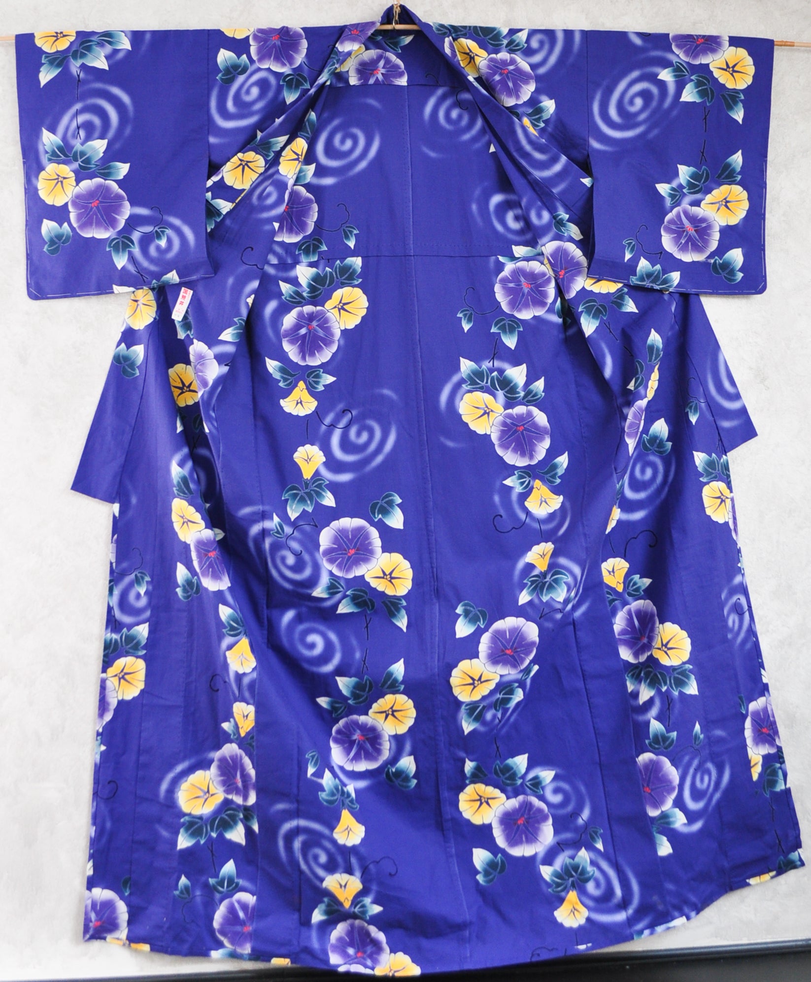 The Lady Asagao Morning Glory Print Yukata Tall Fit