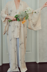 Chōjū-giga Vintage Hemp Linen Yukata Kimono Collector's piece