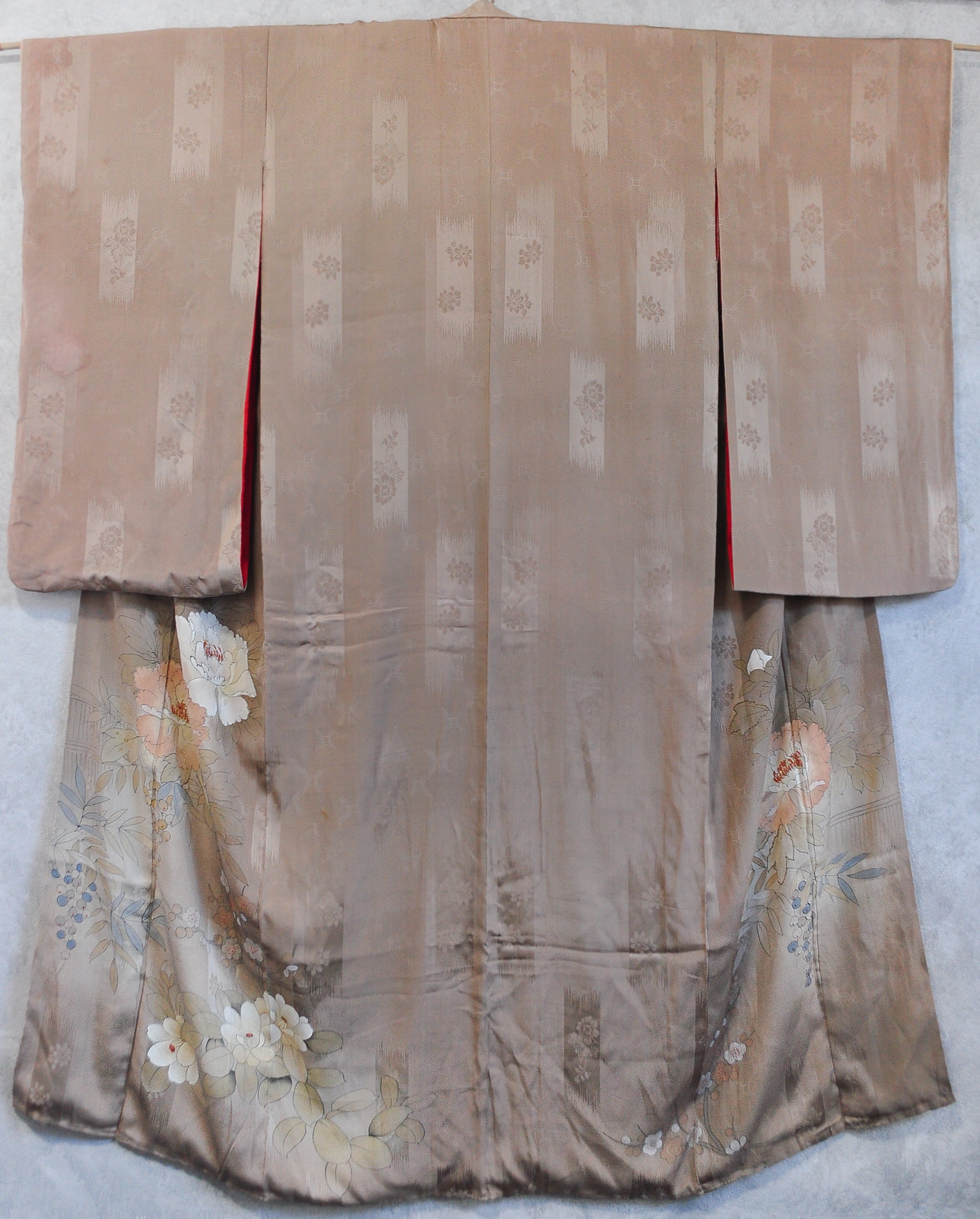 Amberlight Antique Vintage Silk Jacquard Kimono Robe